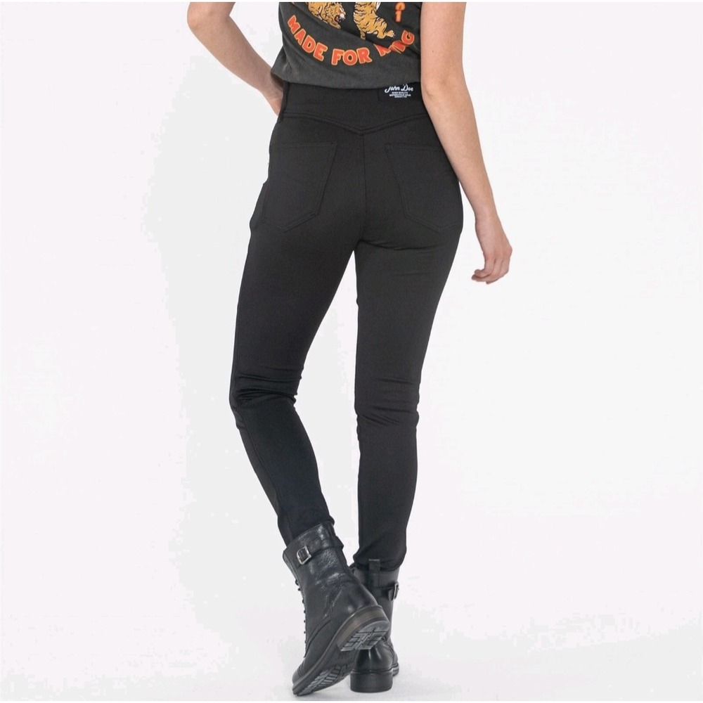 John Doe NWT Jeggy Jeggings Monolayer Black Motorcycle Riding Pants‎ Sz 29 x 28"